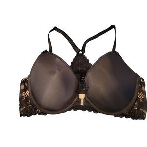 Adore Me Black Lace Bra with Padded Cups